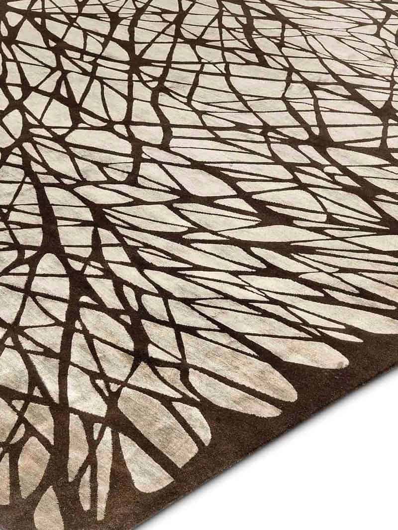 Tapete Dresden Castanho Feito à Mão