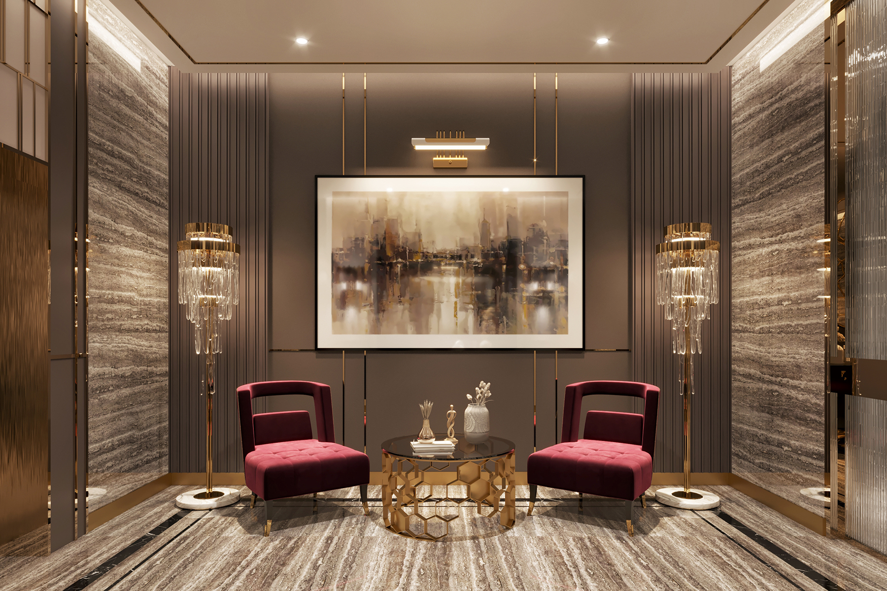 Candeeiro de parede Nancy - 1