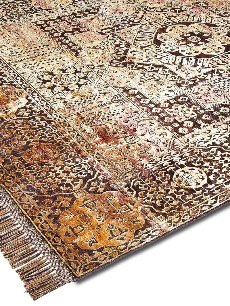 Tapete Strawberry Gold Tecido à Mão