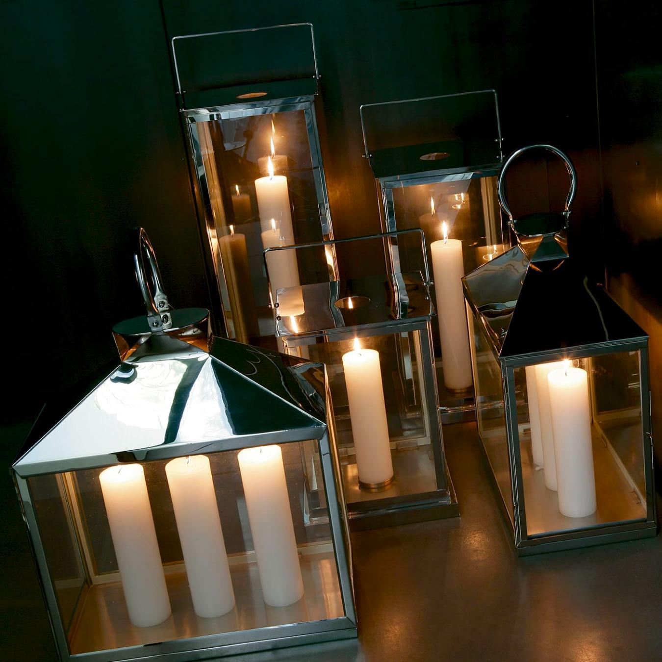 Lanterna de Exterior em Aço Inoxidável