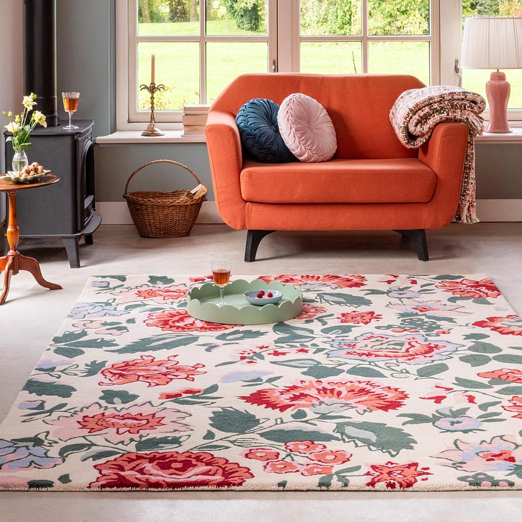 Tapete Wendling Floral Vermelho Papoila | Tamanho: 250 × 350 cm