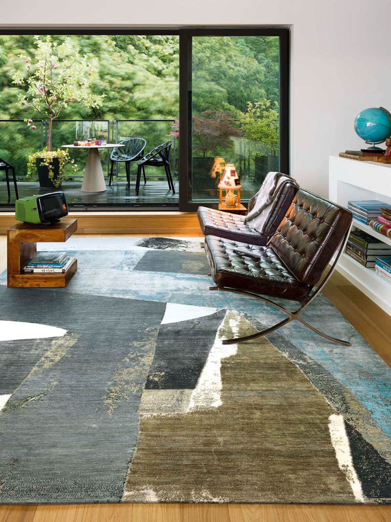 Tapete Green Rust Tecido à Mão