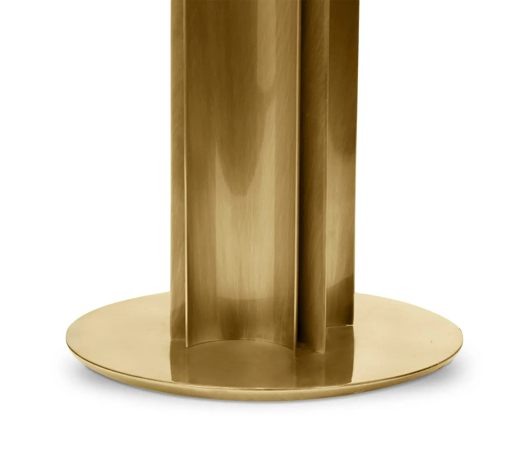 Candeeiro de pé latão envelhecido