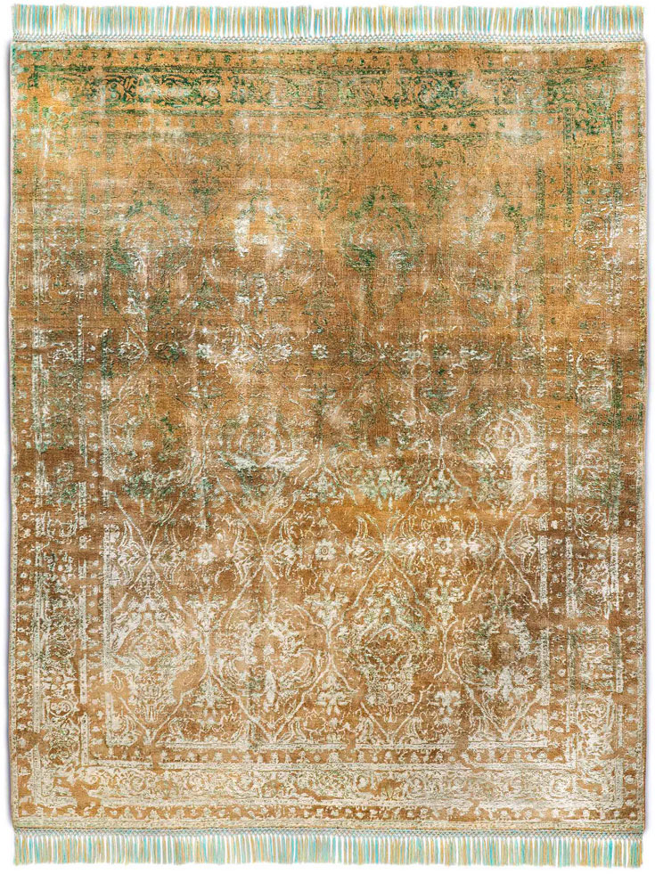 Tapete Rajasthan Zero Pile Feito à Mão Luxury | Tamanho: 183 × 274 cm