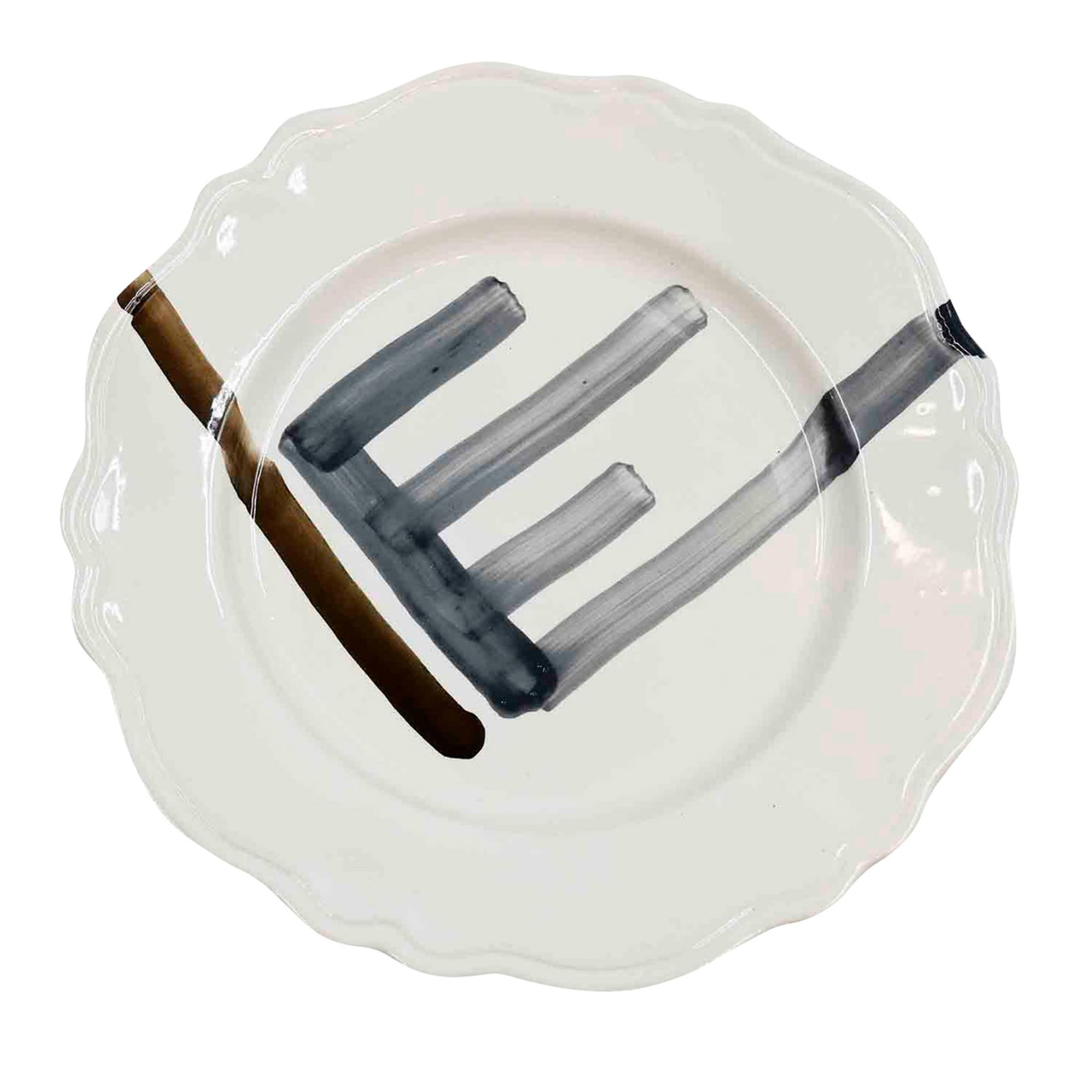 Prato cerâmico artesanal