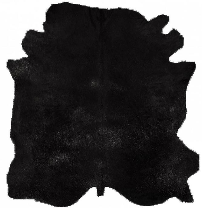 Pele de vaca natural preta | Tamanho: 200 × 240 cm