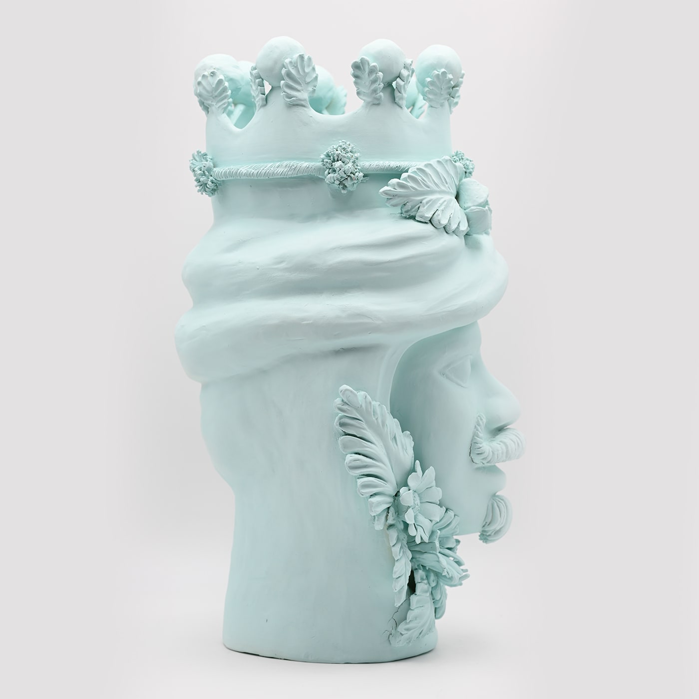 Escultura Moor's Head azul-céu