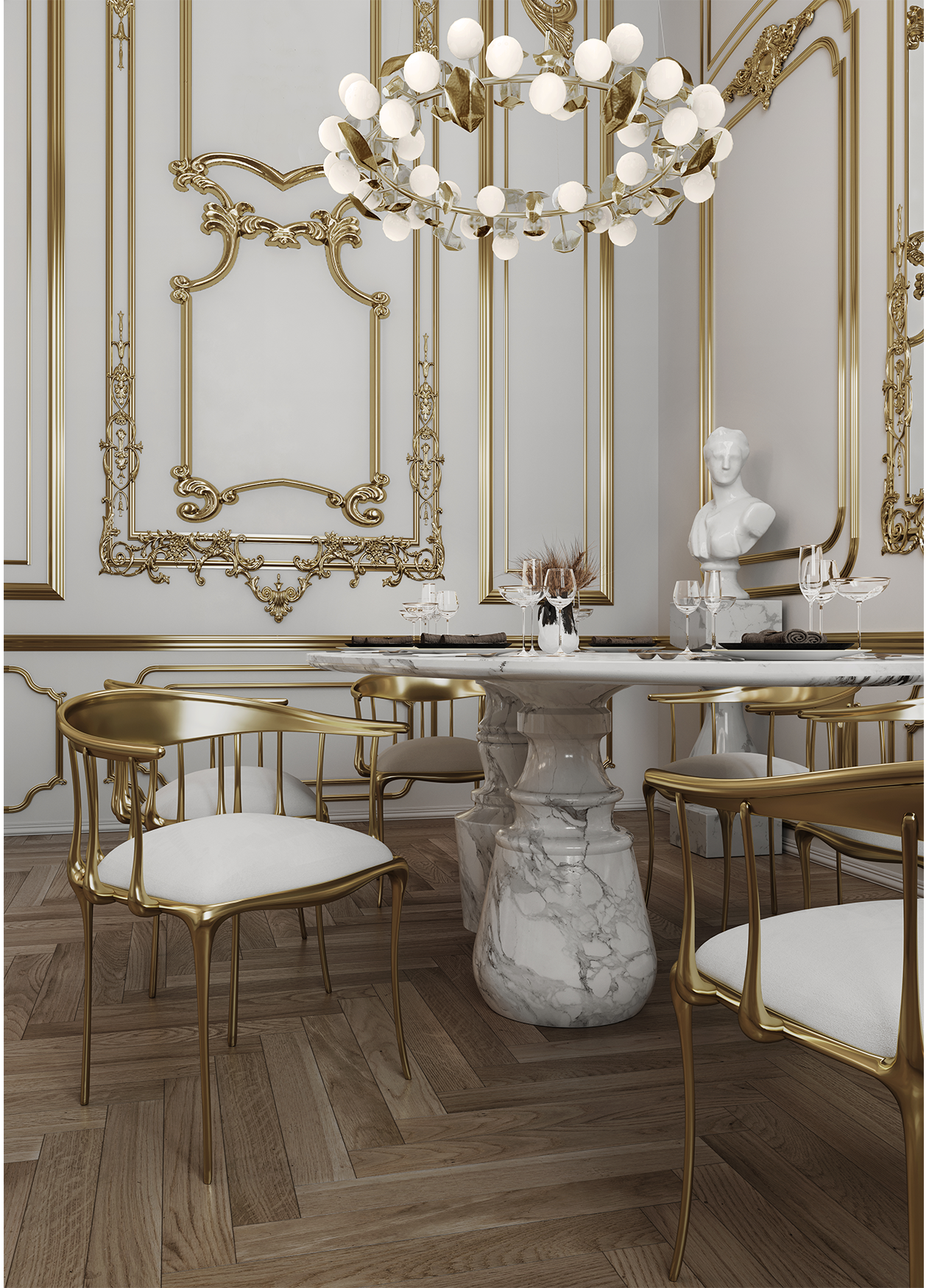 Mesa de Jantar Oval Estremoz Obsidian