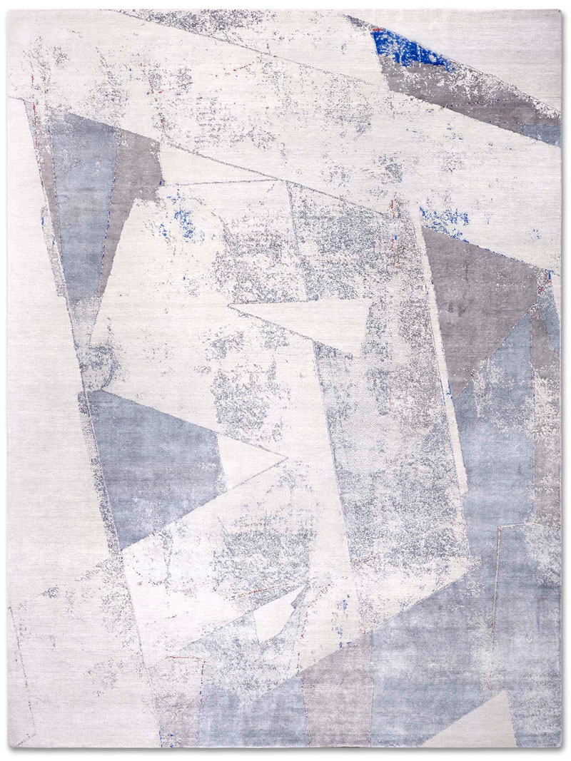 Tapete Original Cinzento Tecido à Mão