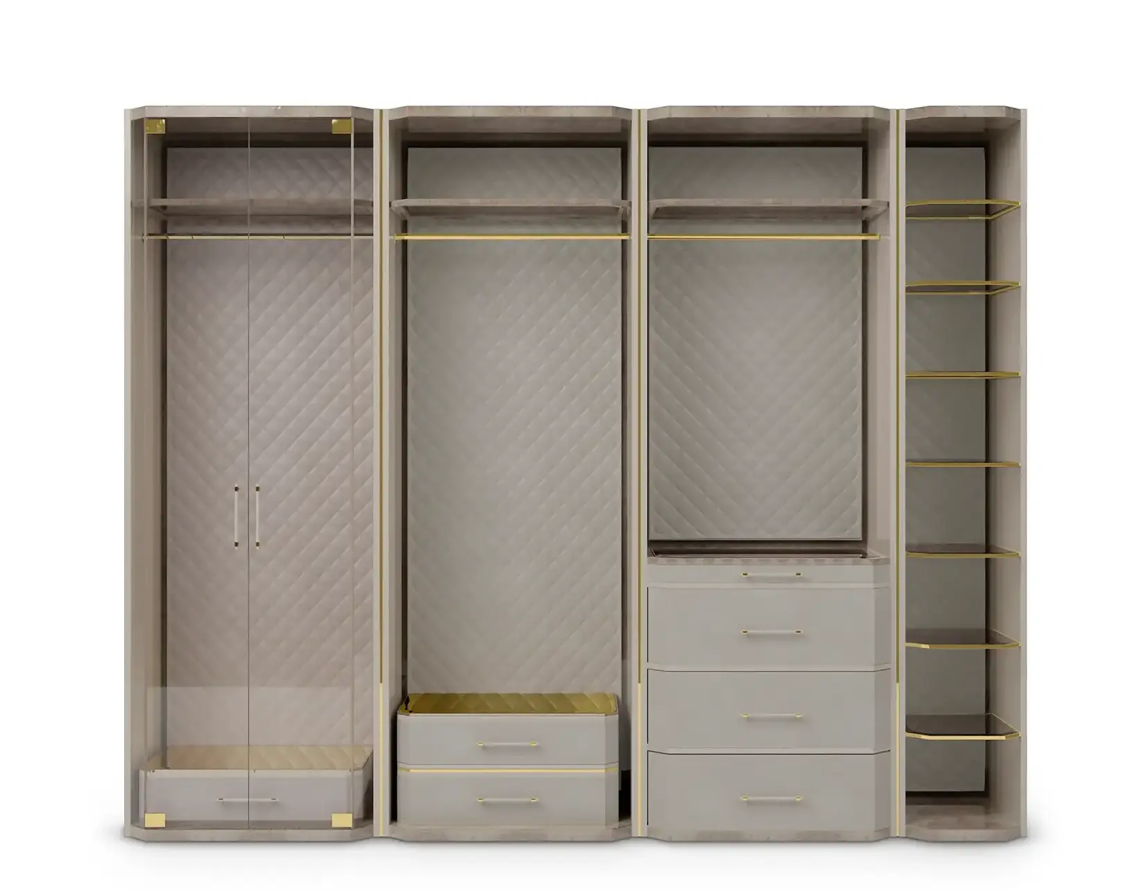 Roupeiro Bege Cadence