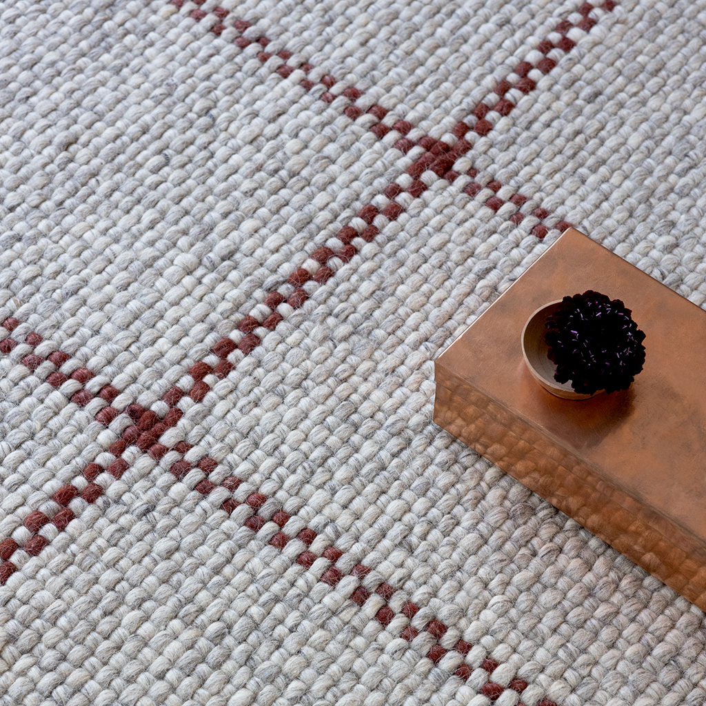 Tapete Craft Matter Check Cinza/Ardósia