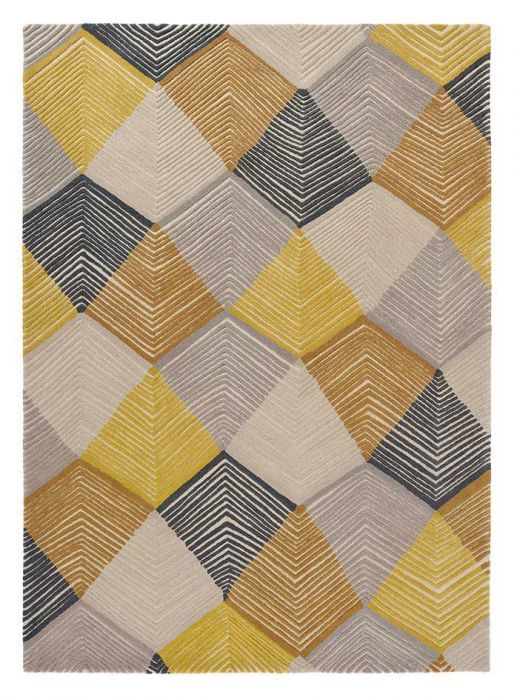 Tapete Rhythm Açafrão | Tamanho: 170 × 240 cm