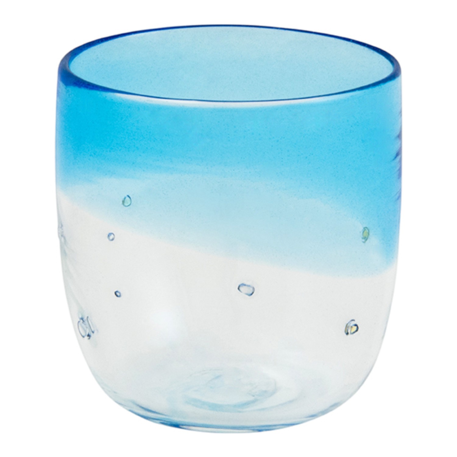 Copo Azul-Claro com Motivos Prateados