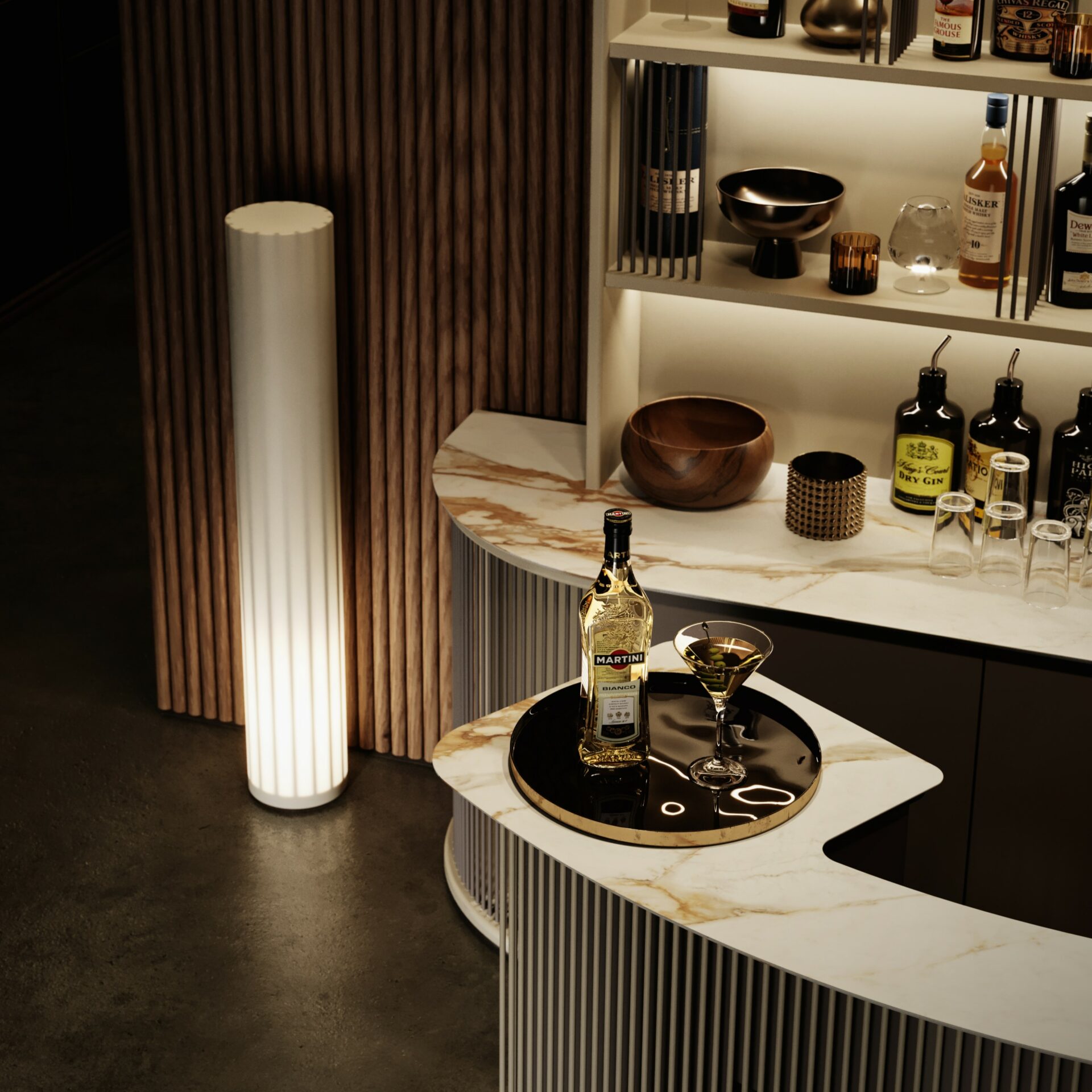 Bar Doméstico com Balcão Dry