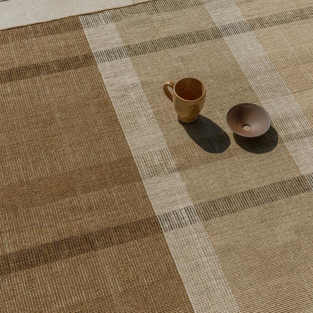 Tapete Exterior Zona Cashew Block Stripe