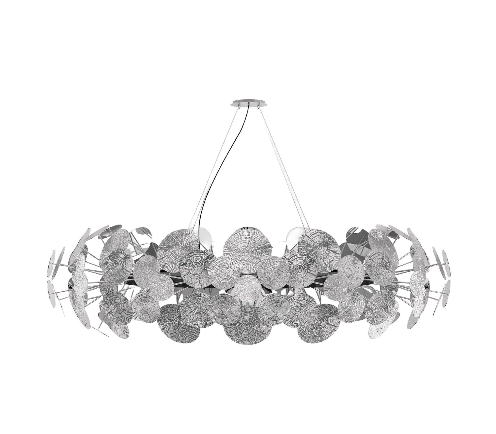 Lustre prateado Gravity