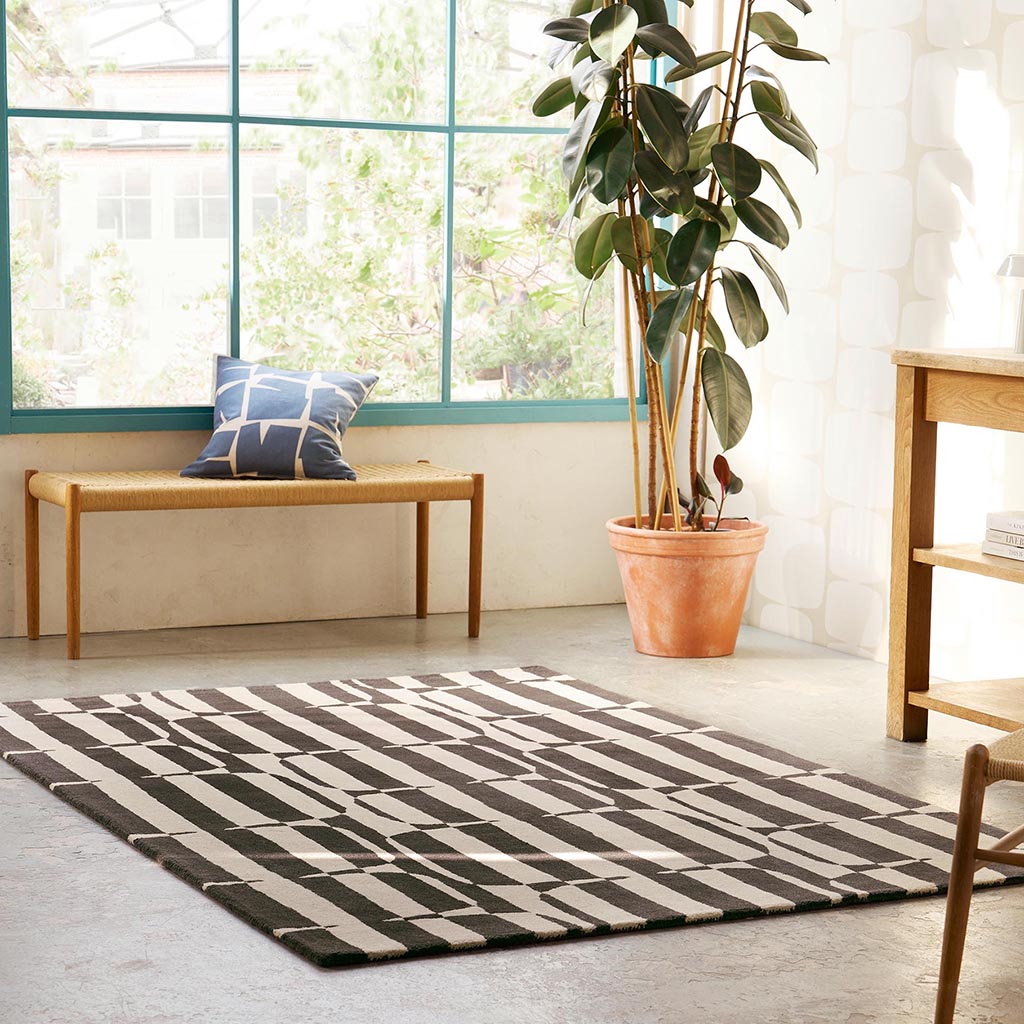 Tapete Lohko Stripe Carvão | Tamanho: 250 × 350 cm