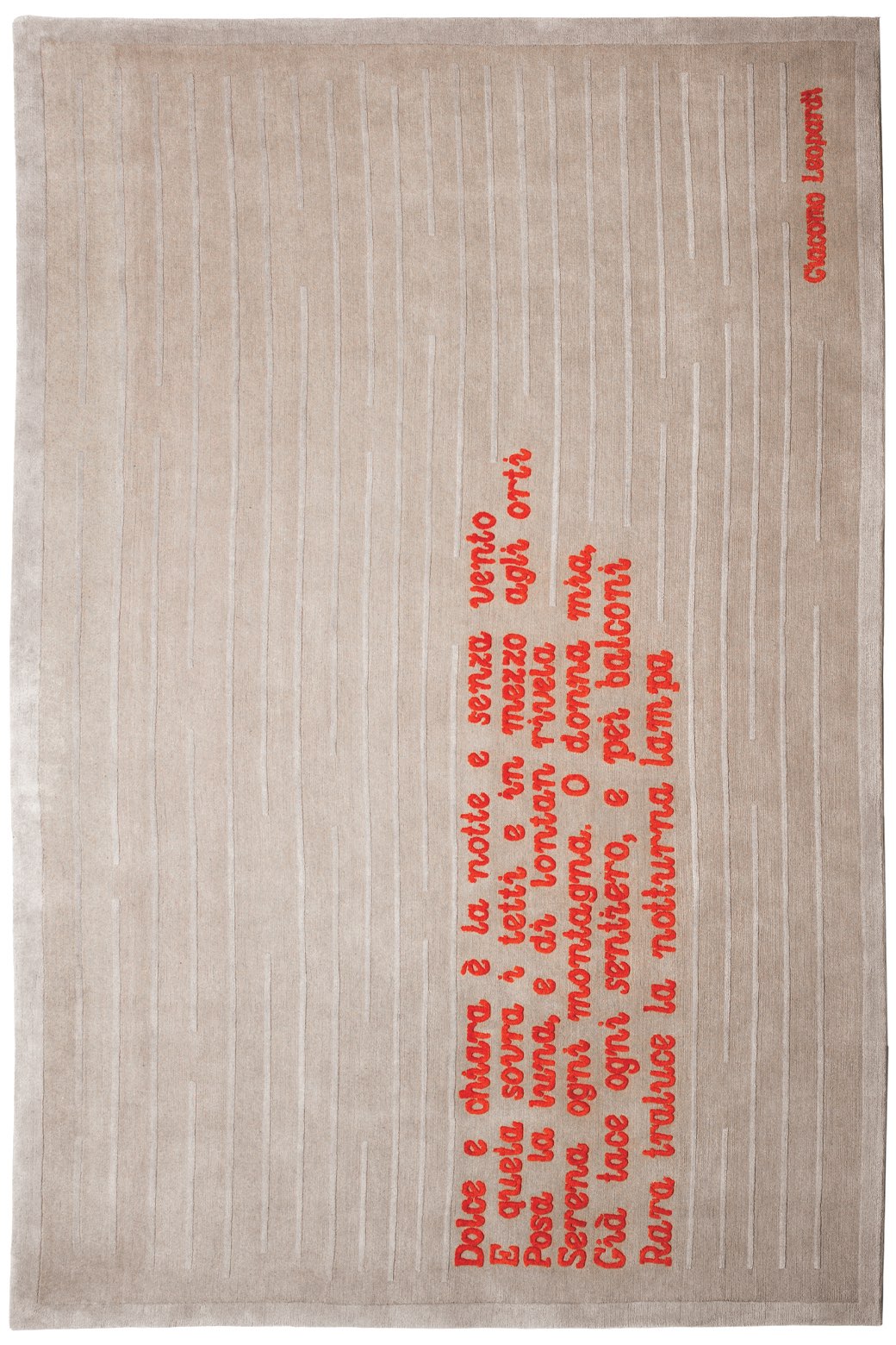 Tapete Poeta Tecido à Mão