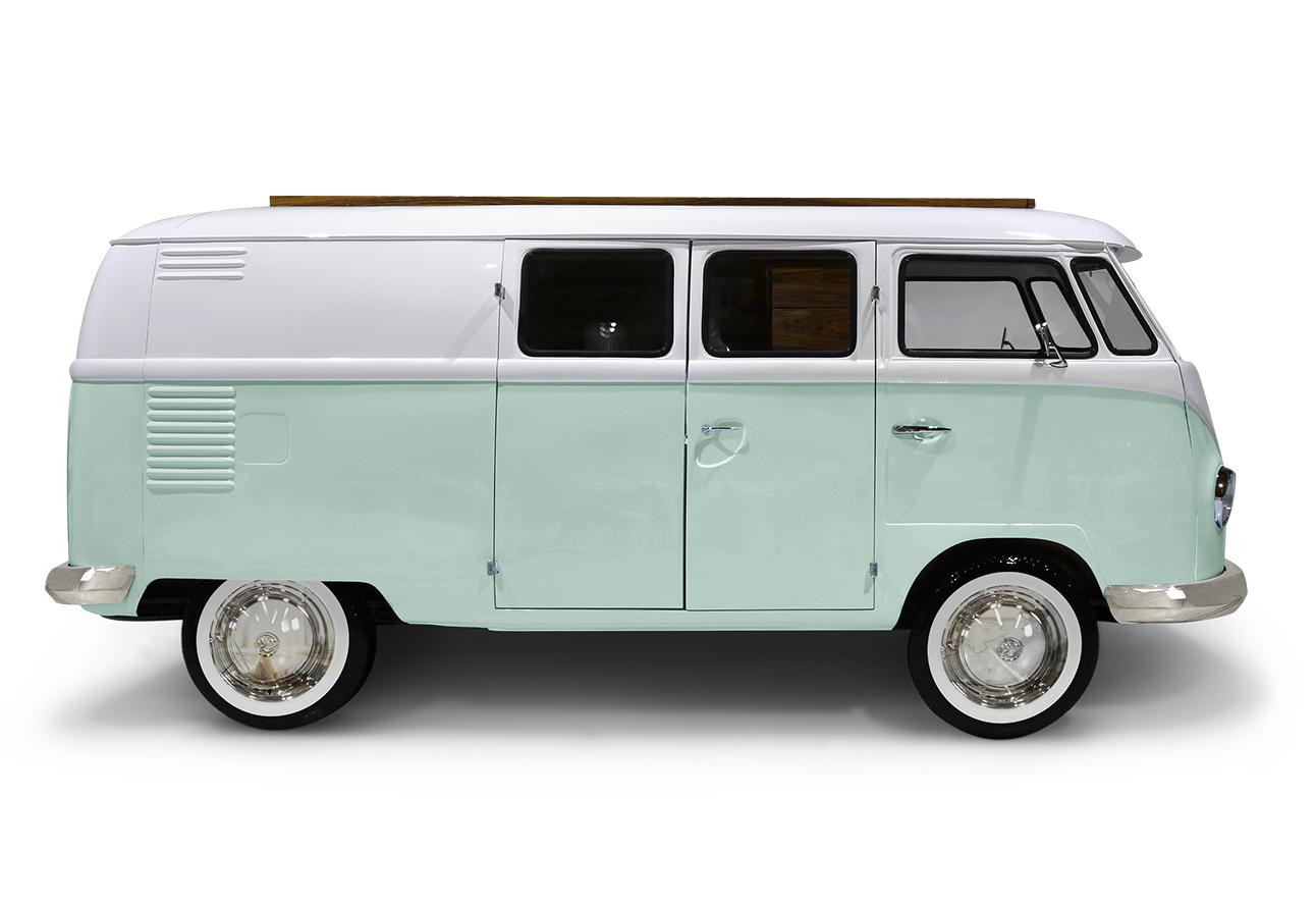 Conjunto de quarto caravana do viajante verde