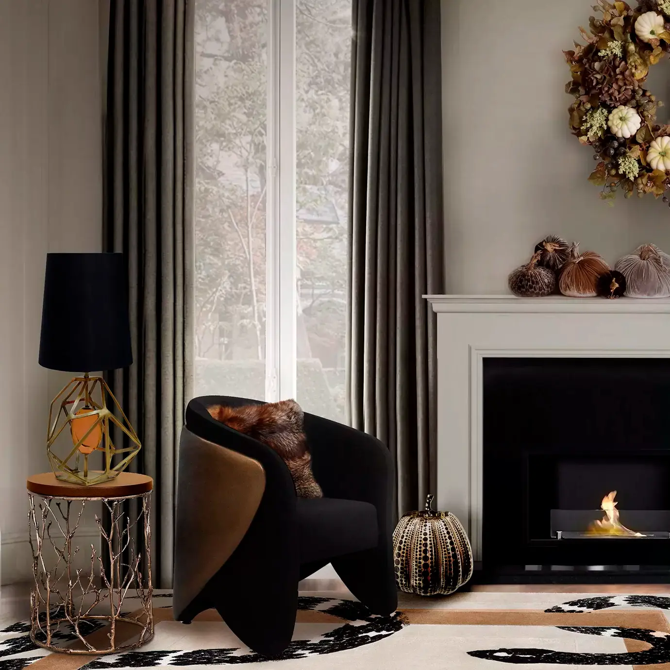 Mesa de Apoio em Pele Sintética Elowen