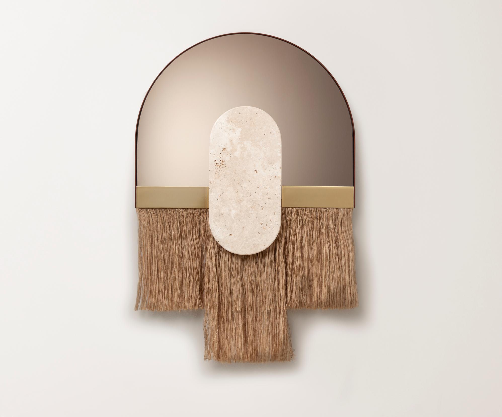 Espelho Decorativo de Parede Souk Ecru Shell