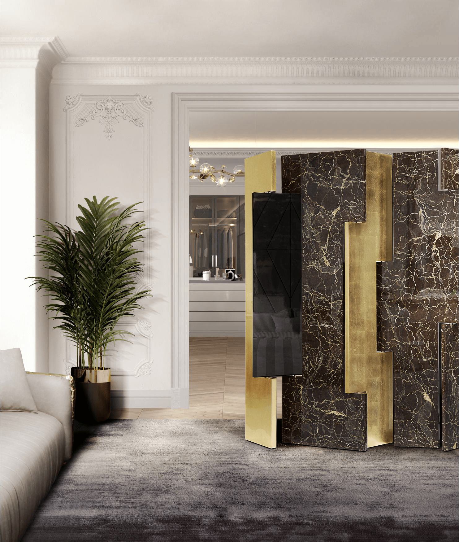 Biombo Dobrável Luxe