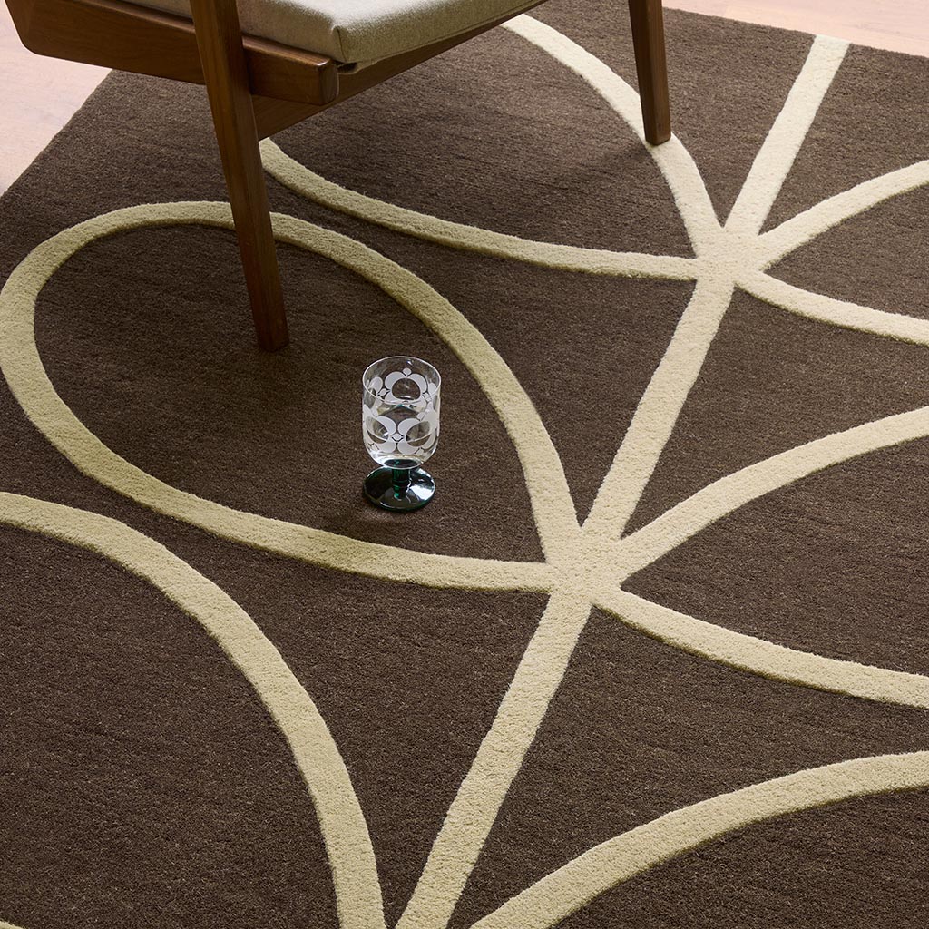 Tapete Giant Linear Stem Walnut