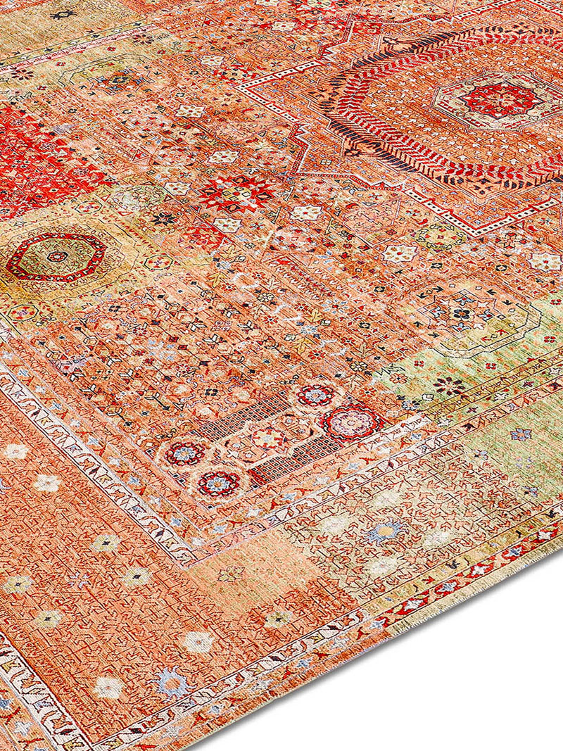 Tapete Cosmic Laranja Luxury Feito à Mão