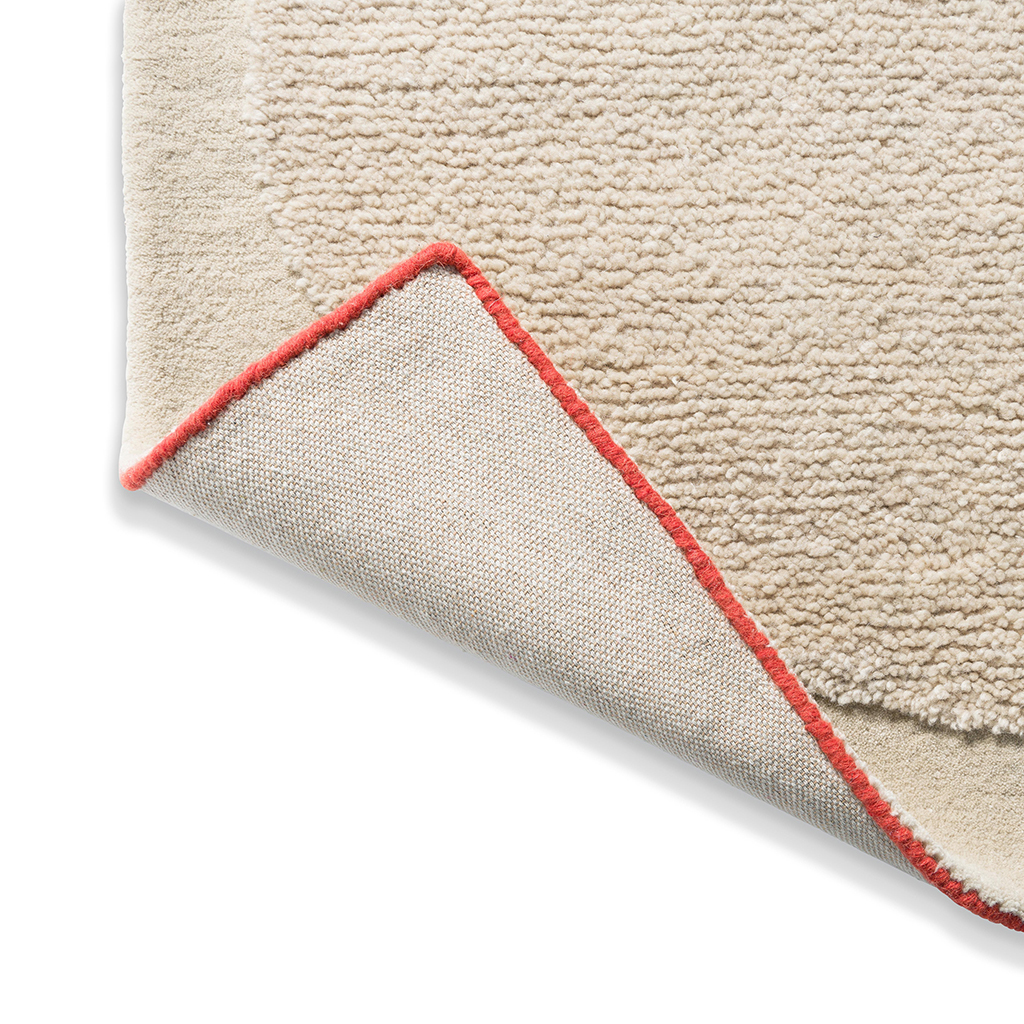 Tapete Designer Lã Solid Stem Cru