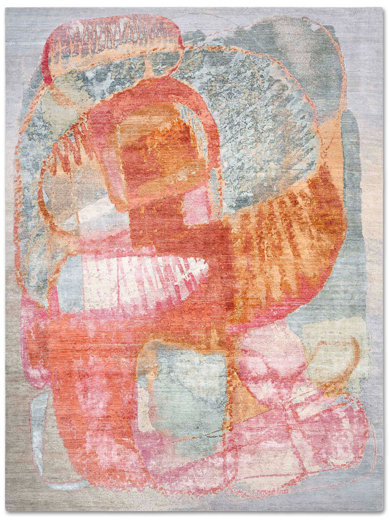 Tapete Red Sunset Luxury Feito à Mão