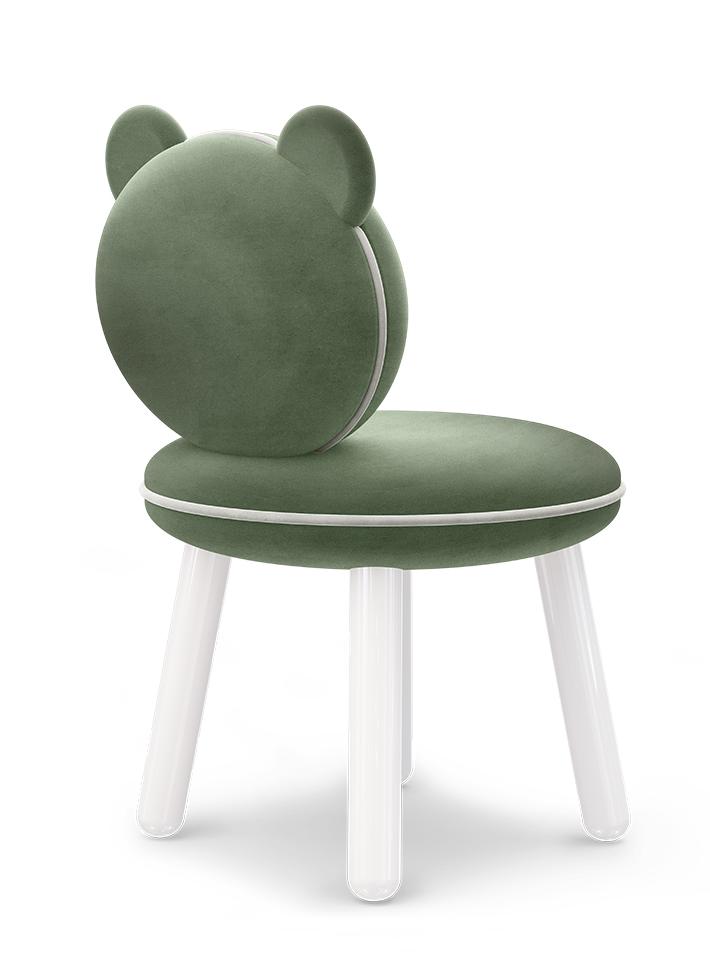 Cadeira infantil Fluffy Bear verde