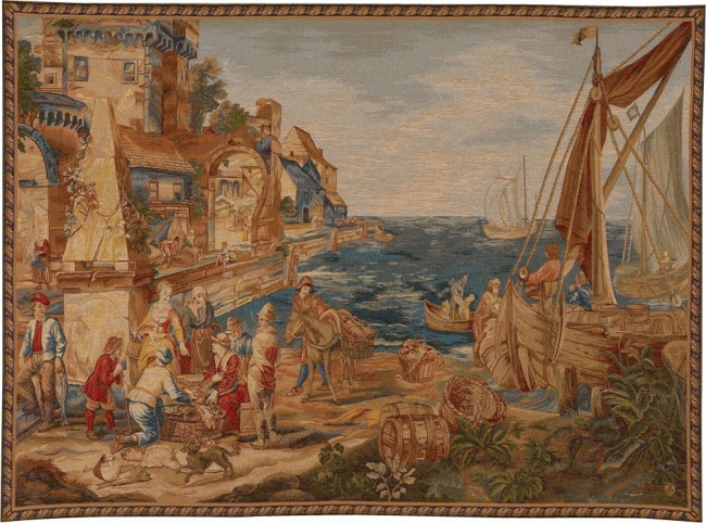 Tapeçaria regresso da pesca