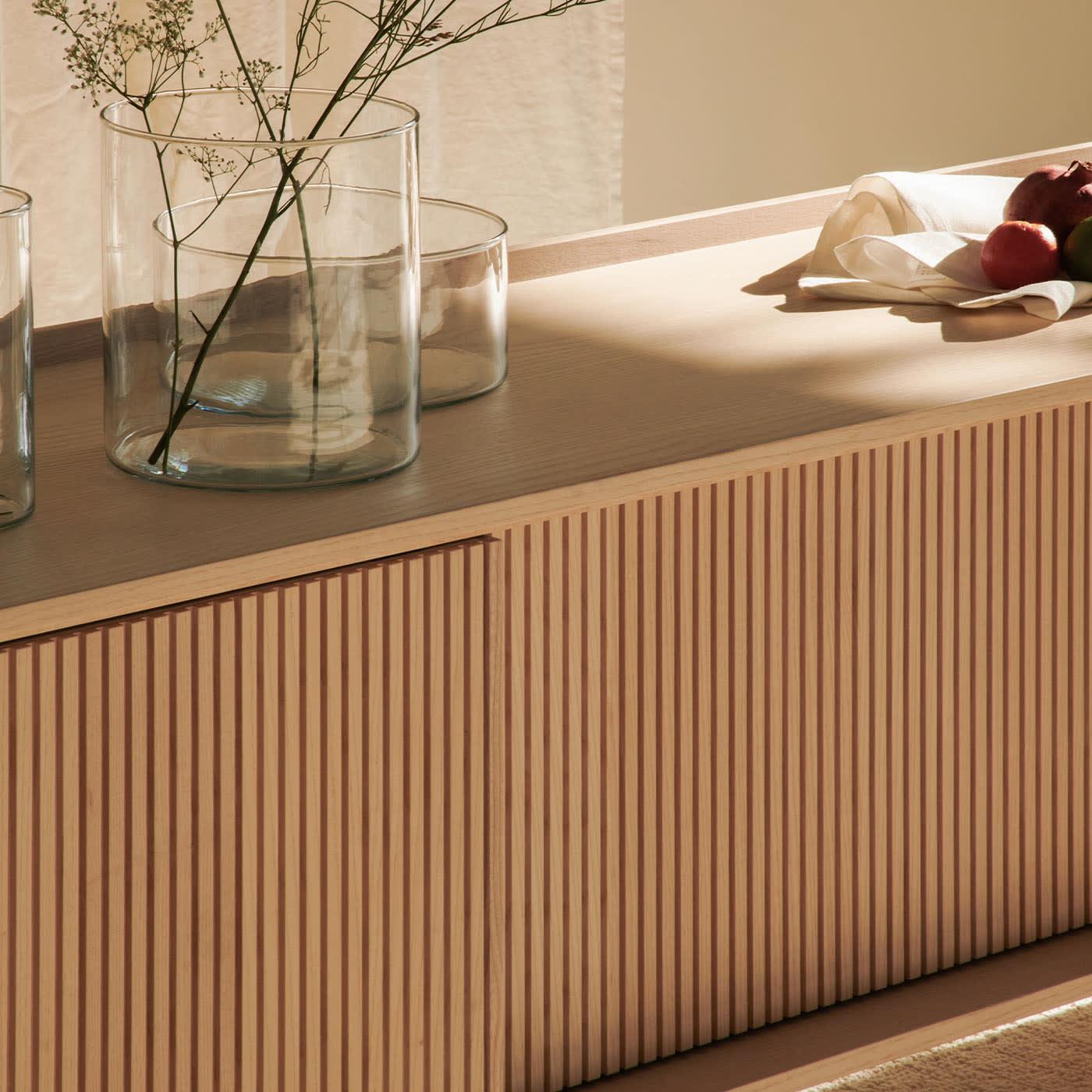 Aparador Sipario alto natural 2 portas