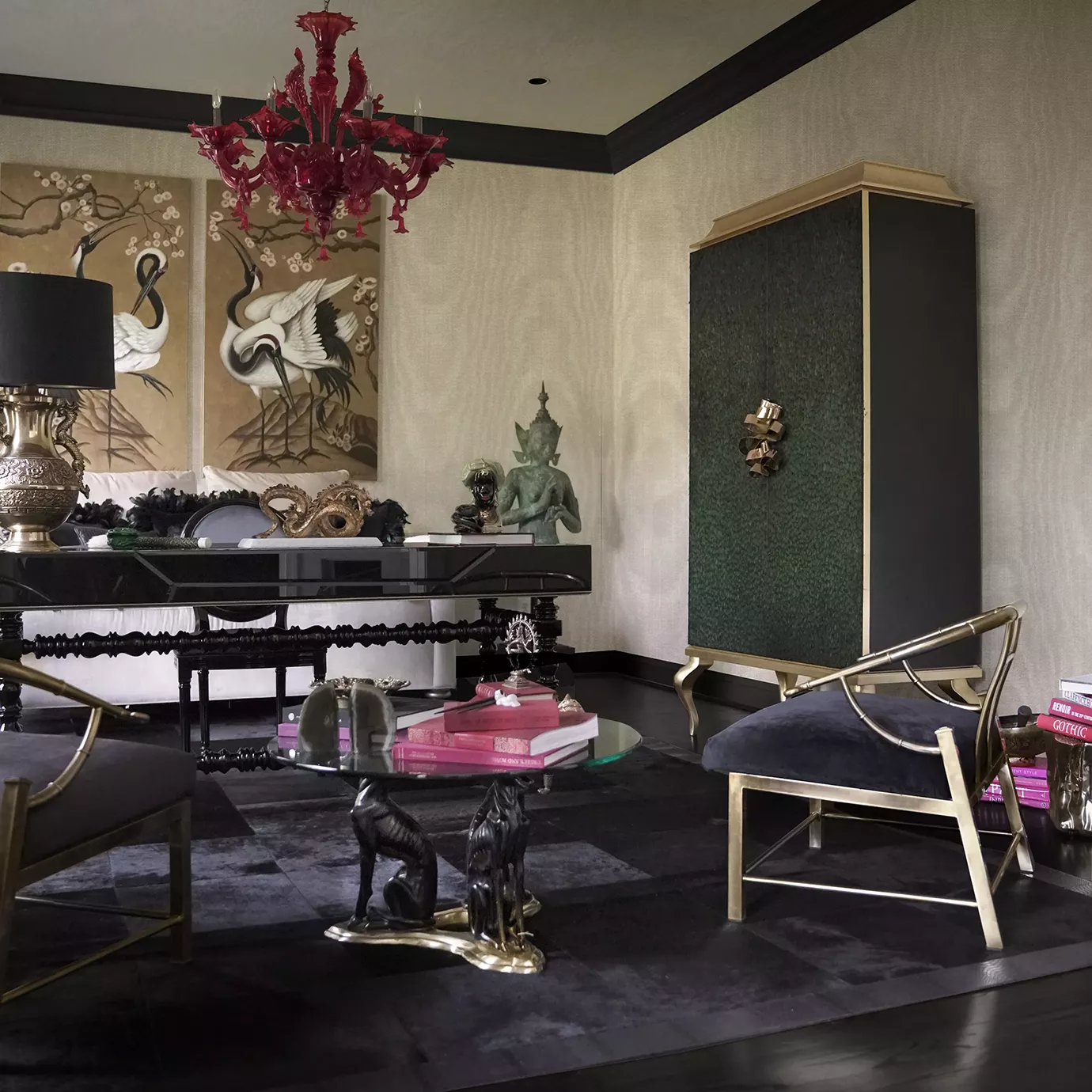 Roupeiro pena pavão Mirage