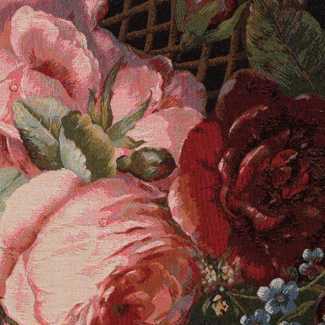 Tapeçaria ramalhete de flores de seda | Tamanho: 75 × 100 cm