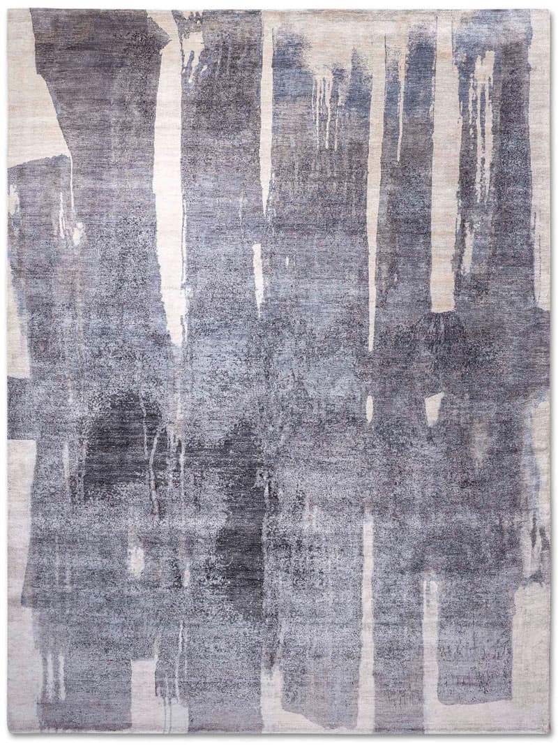 Tapete Dark Grey Tecido à Mão | Tamanho: 365 × 457 cm