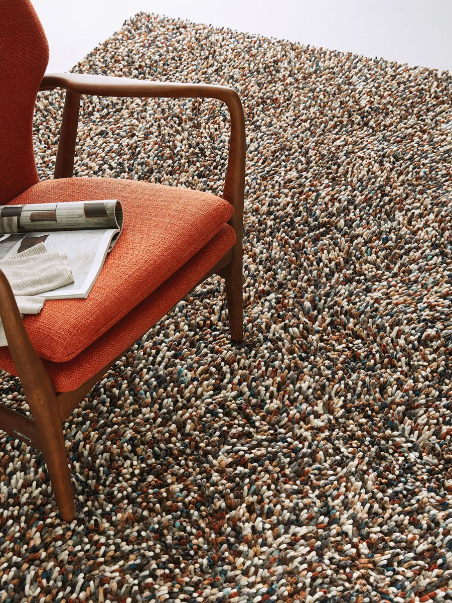 Tapete Dots Misto Cinzento Escuro | Tamanho: 140 × 200 cm