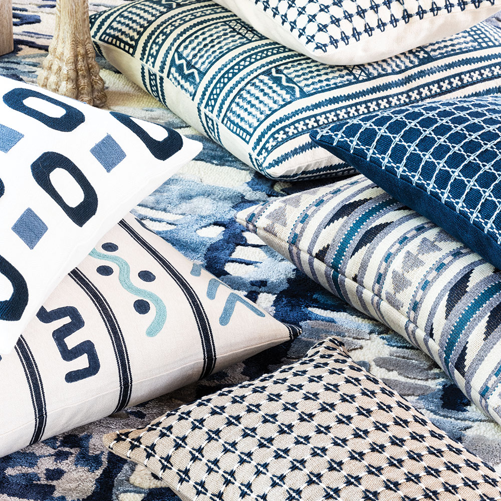 Almofada Kuba Indigo 60 × 60