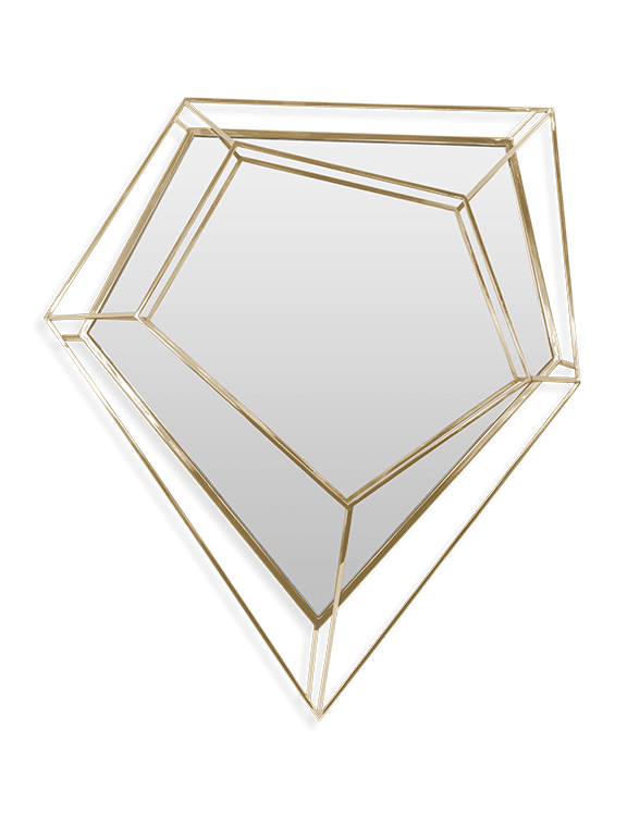 Espelho de parede pequeno Lustre