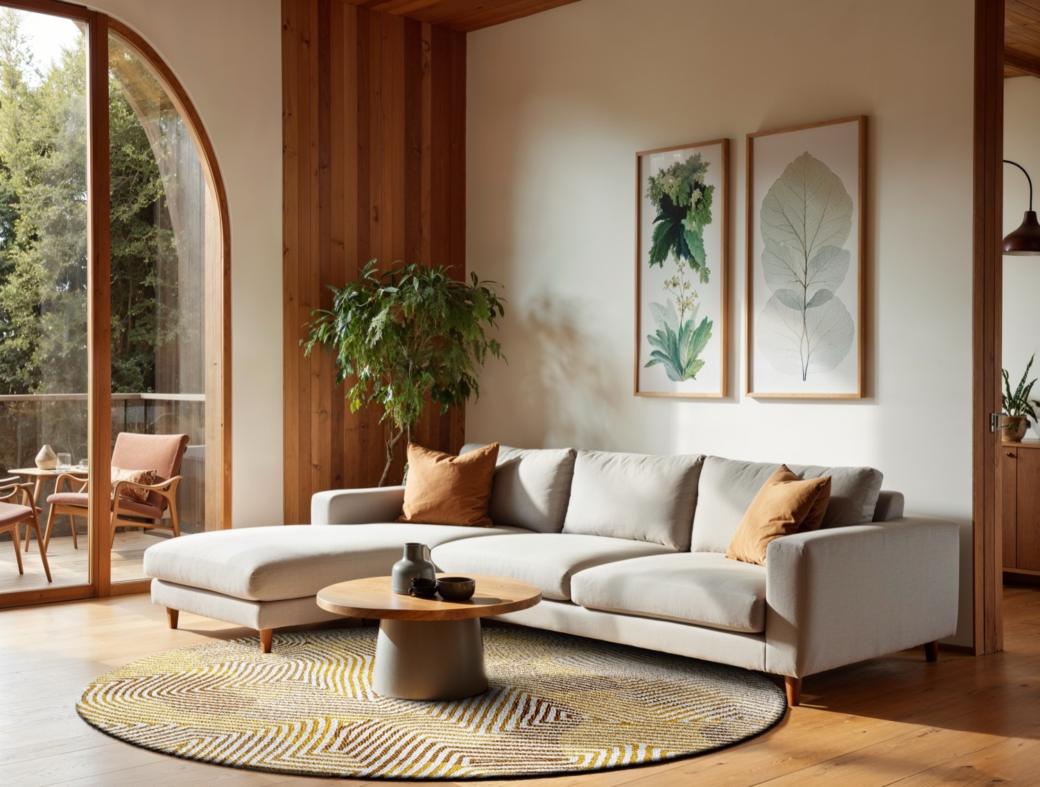 Tapete Yellow Hippy 9799 Redondo