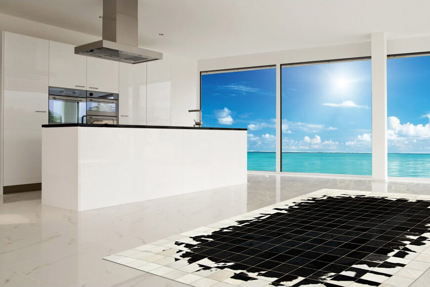 Tapete Pele de Vaca Mosaic col.6 | Tamanho: 100 × 160 cm
