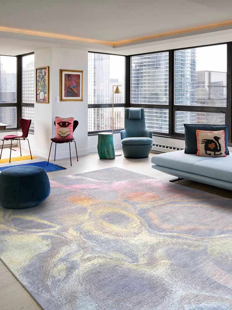 Tapete Pastel Sun Feito à Mão Luxury