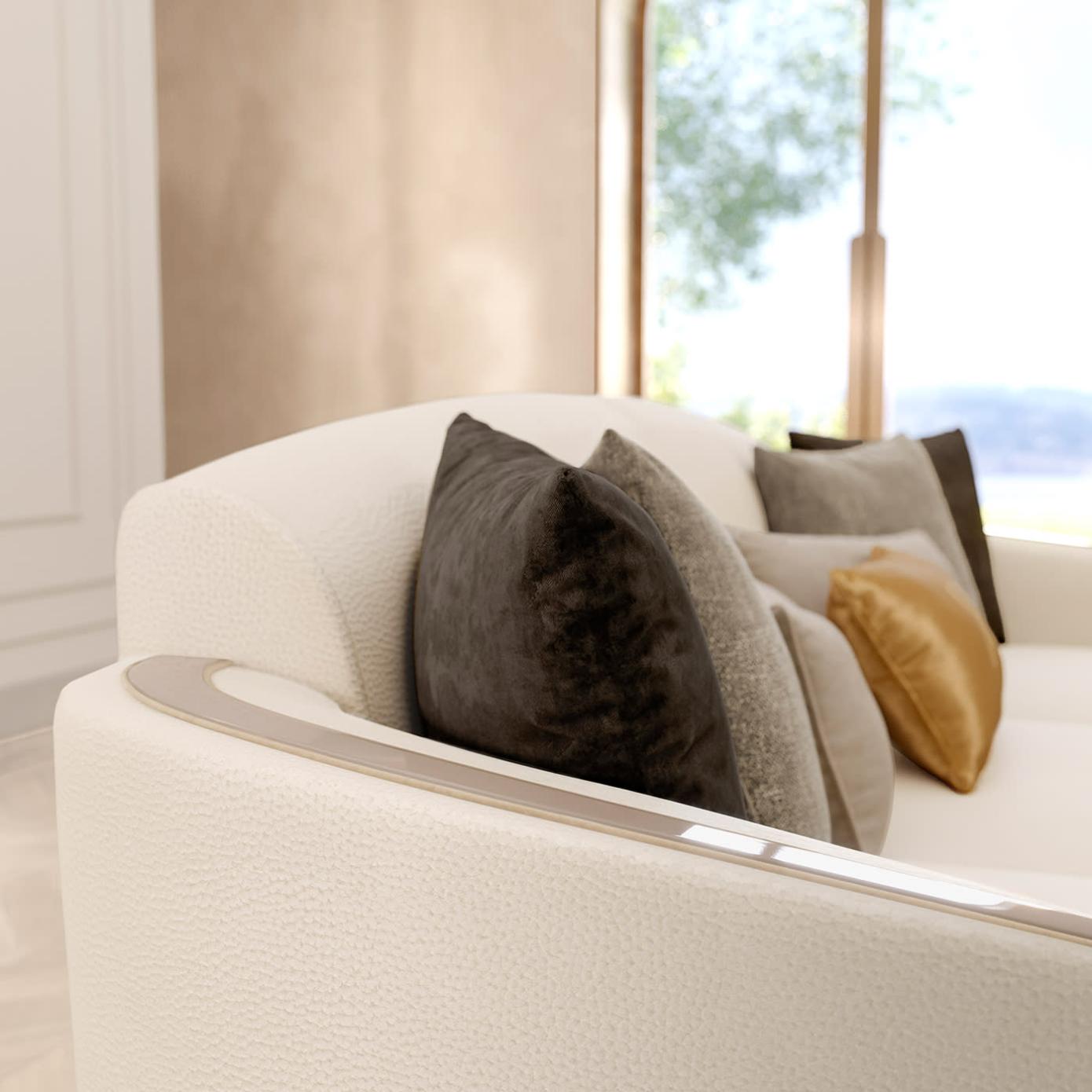 Sofá Bege 3 Lugares Elegance | Configuração: Sem almofadas