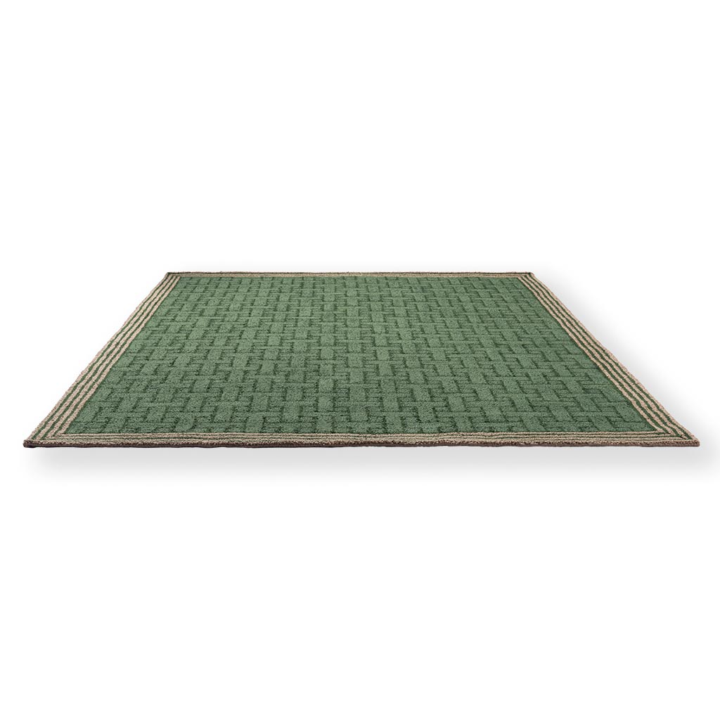 Tapete Exterior Monogram Verde | Tamanho: 140 × 200 cm