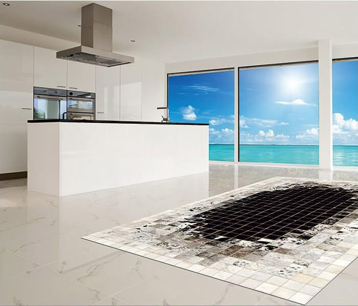 Tapete Pele de Vaca Mosaic col.3 | Tamanho: 160 × 230 cm