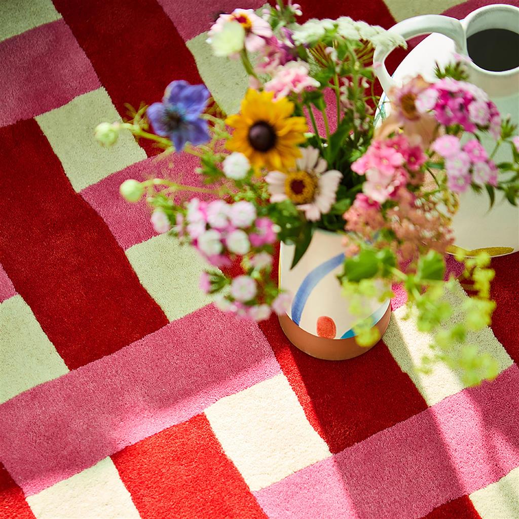 Tapete Basket Weave Coral/Rosa | Tamanho: 170 × 240 cm