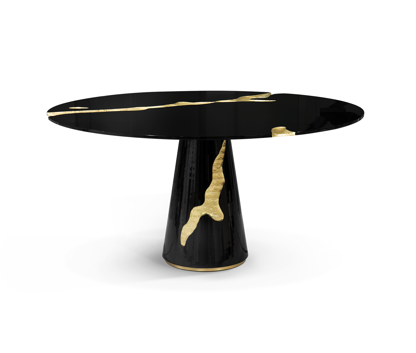 Mesa de Jantar Preta Fissure