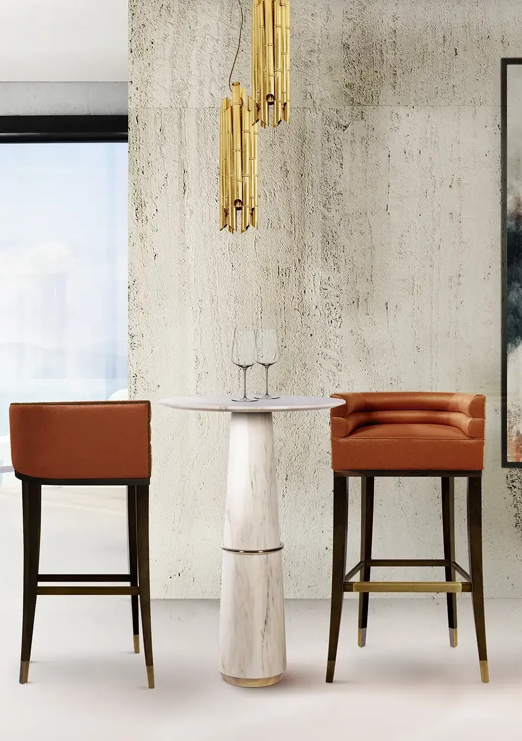 Mesa de Bar em Mármore