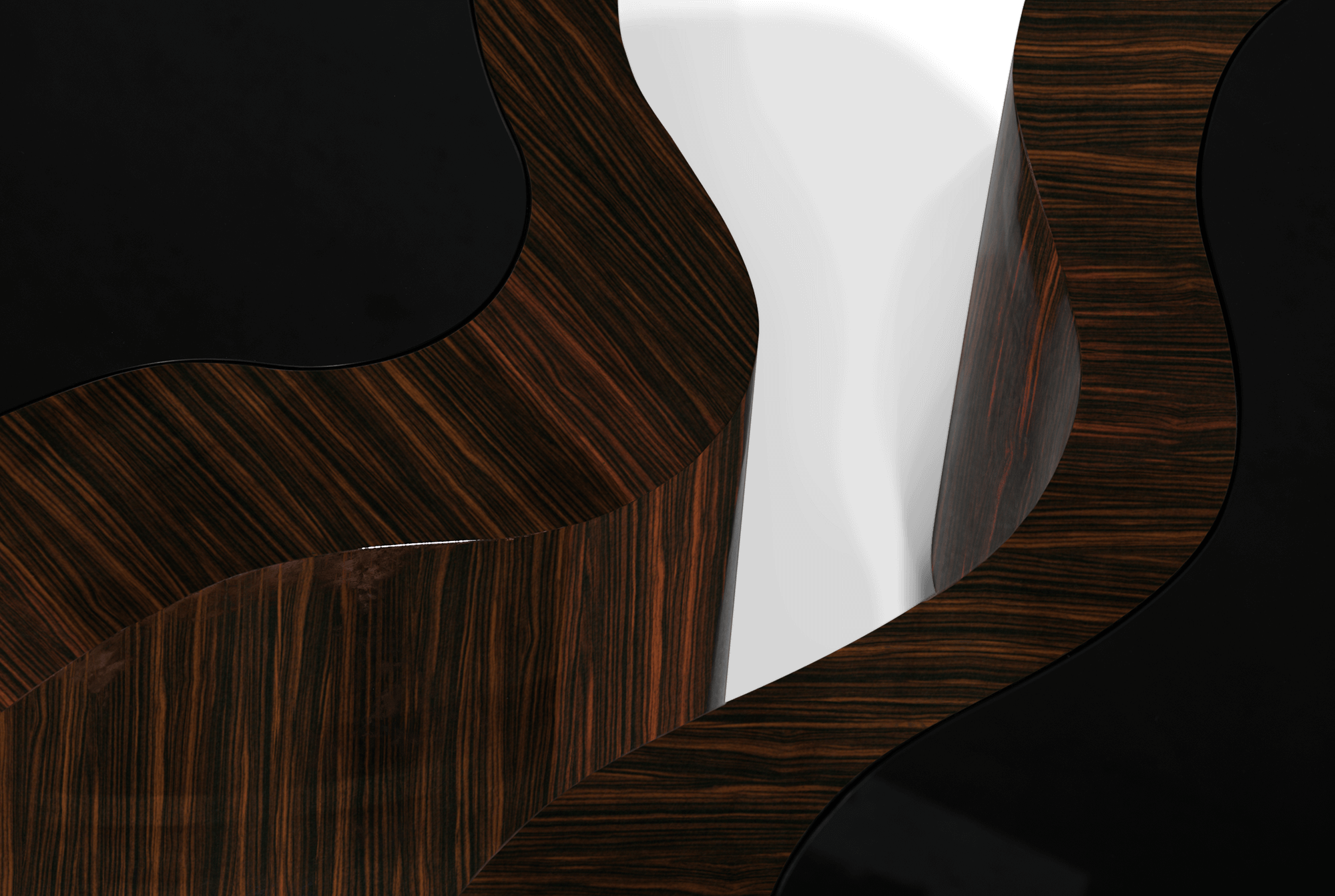 Conjunto de Mesas de Centro Crest Ébano