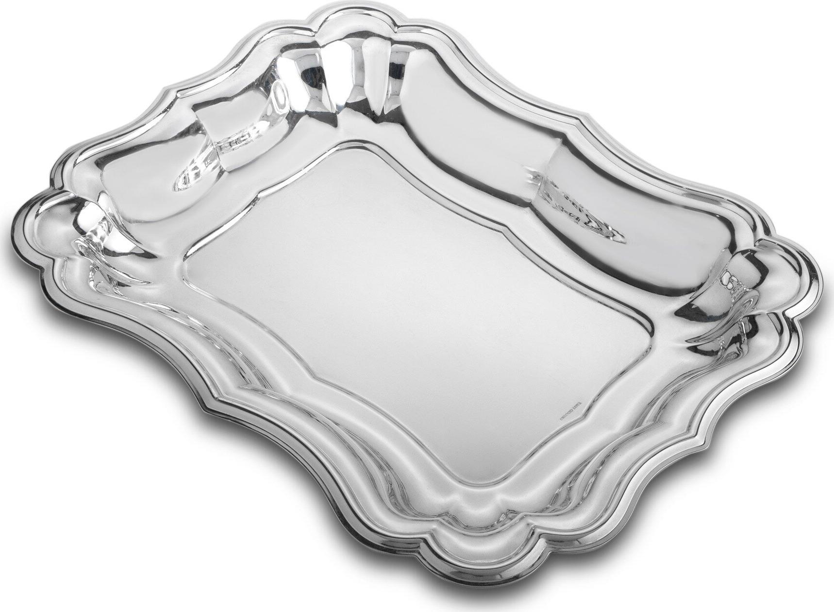 Tabuleiro Retangular Prateado